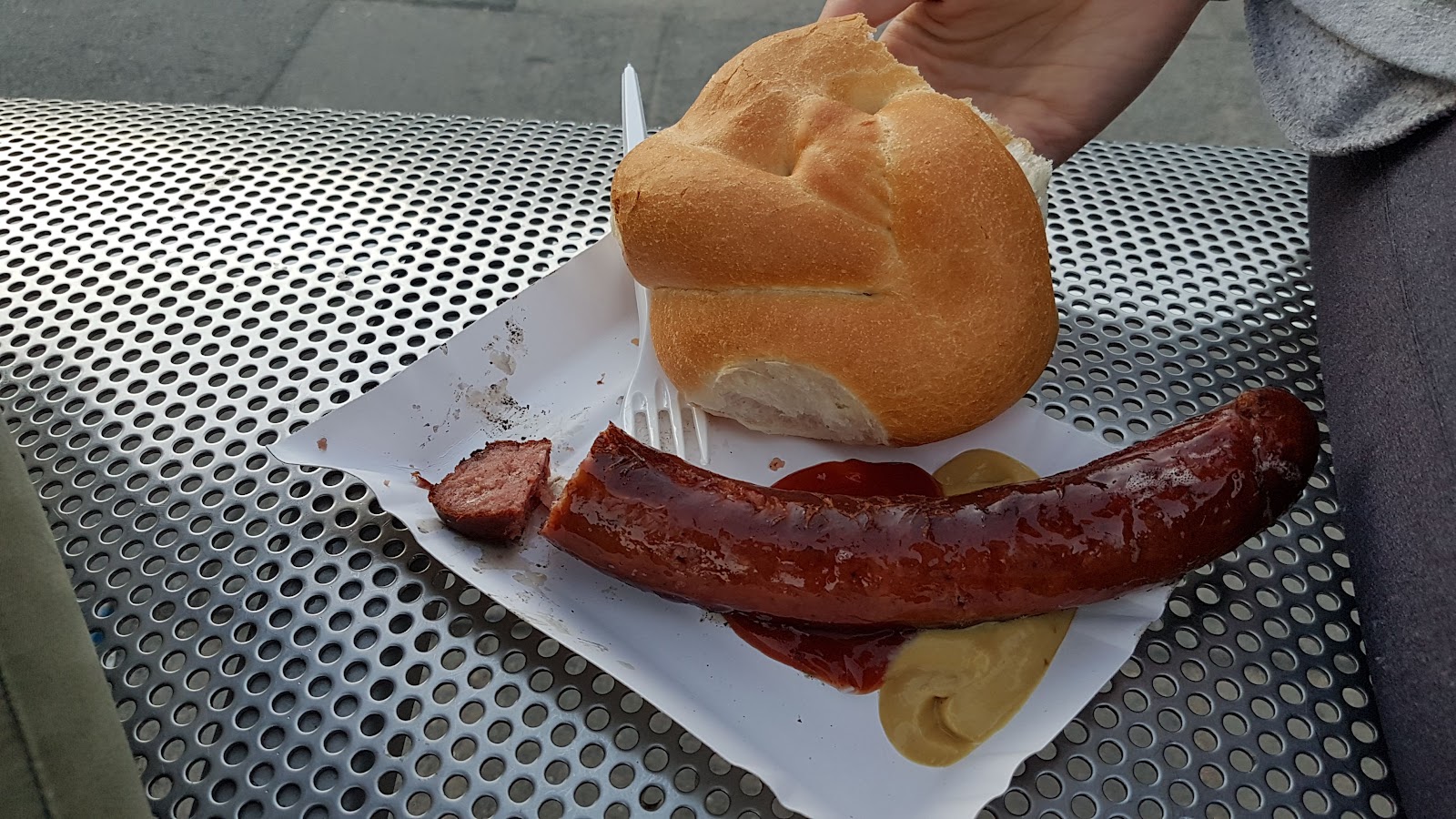 Sausages from the blue Nysa