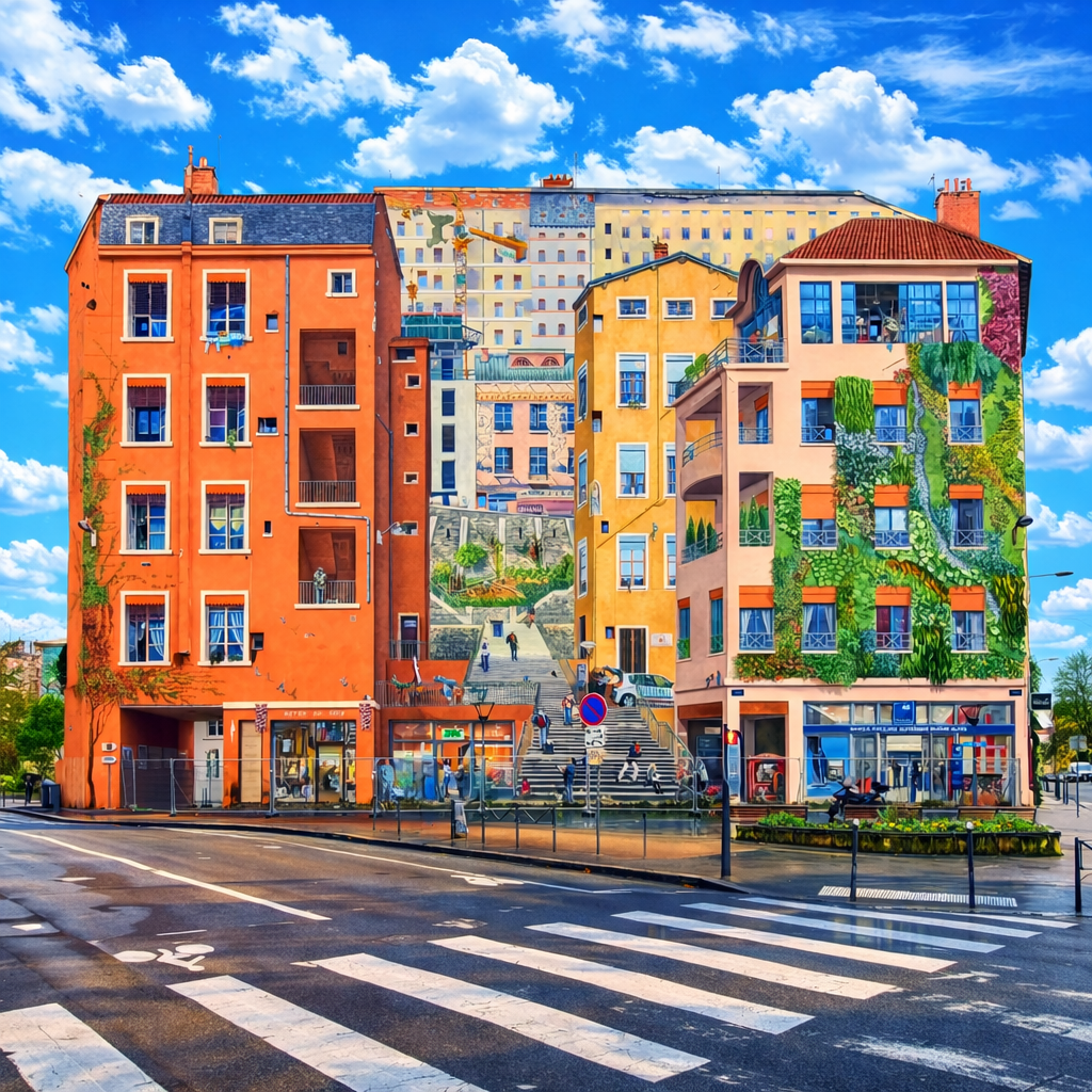 La Croix-Rousse Hill (Canut Wall)