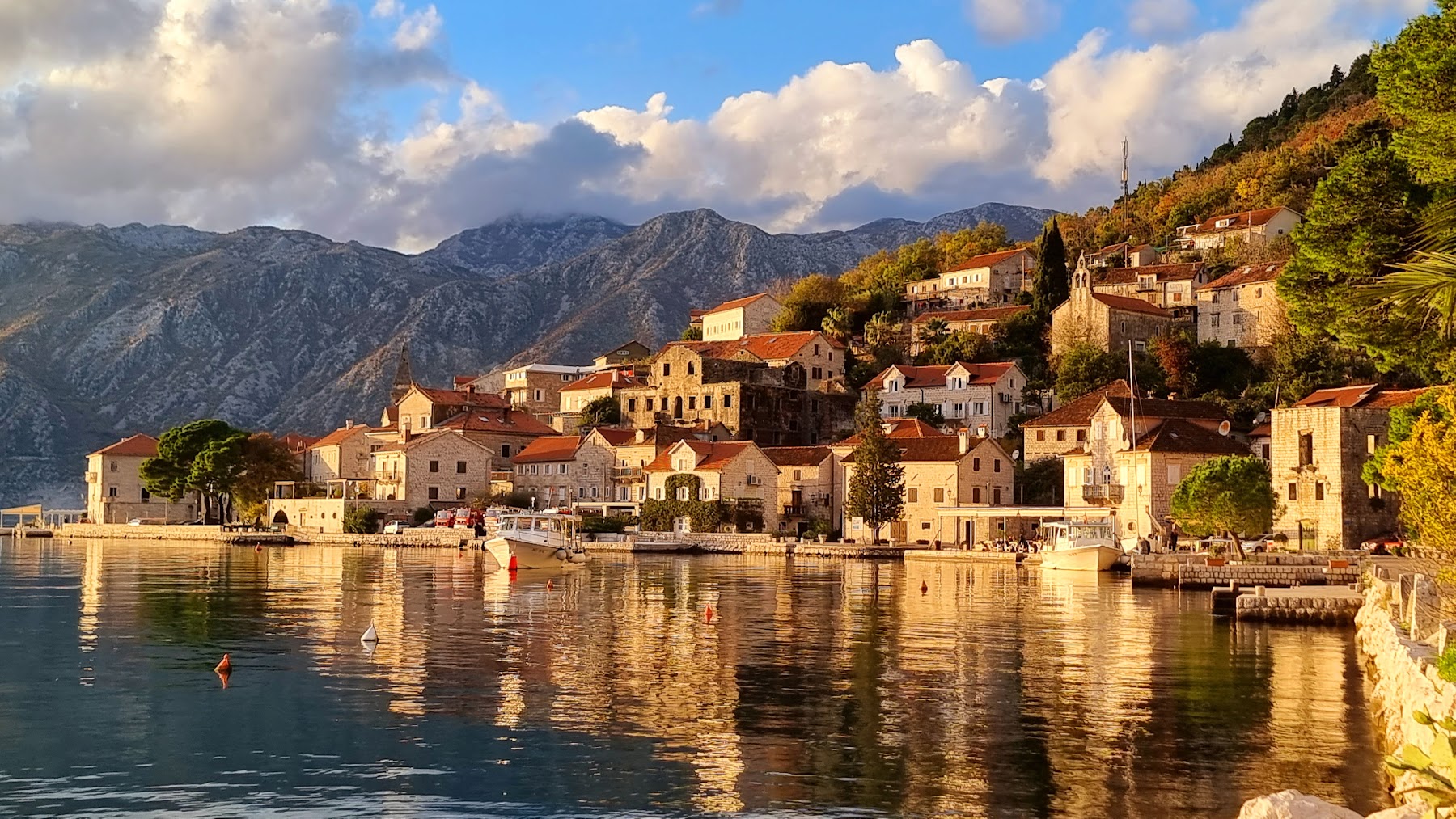 Stroll along Perast Promenade